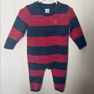GAP Red and Blue Striped Kids Footie